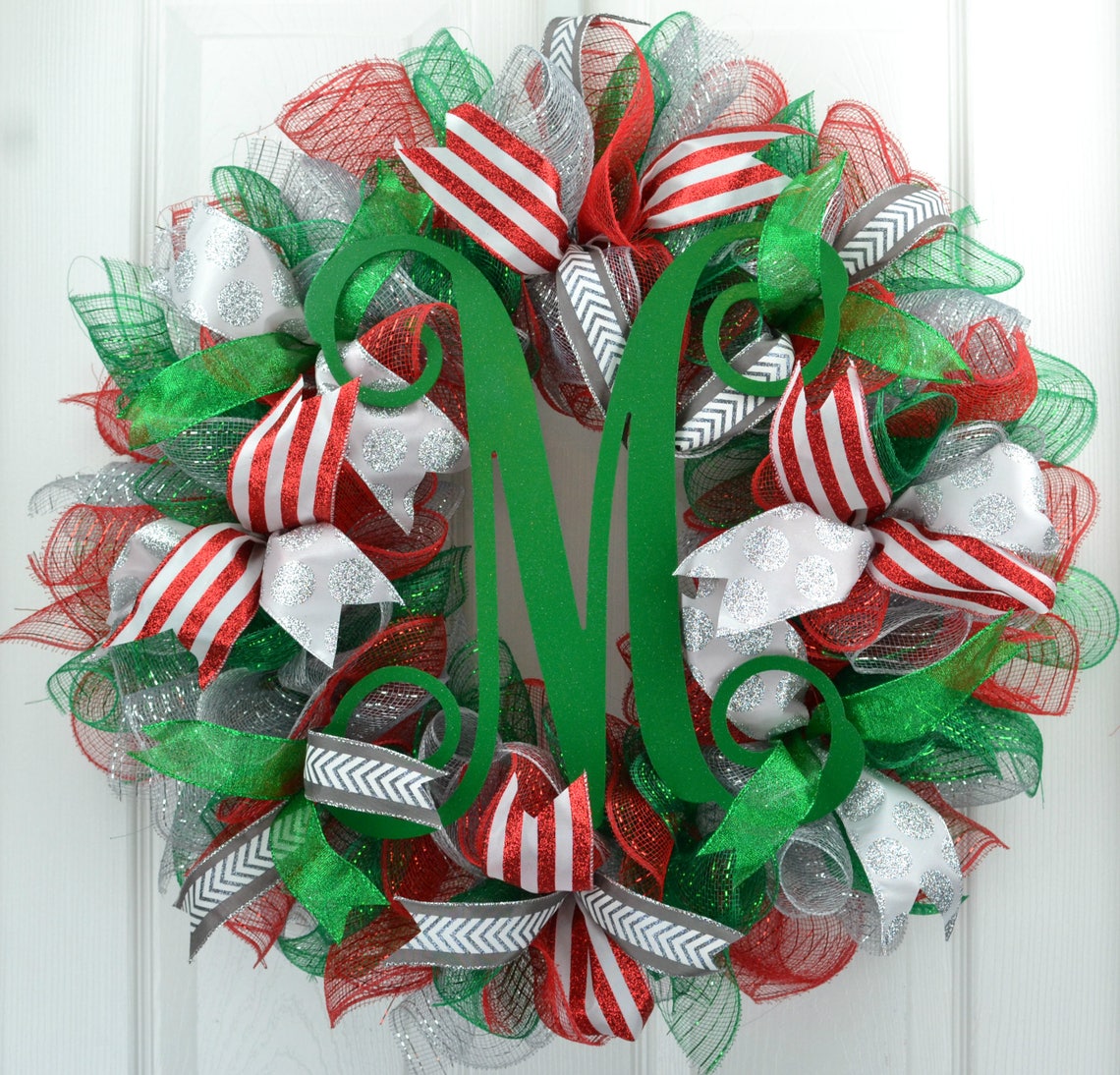 Christmas Wreath With Letter 