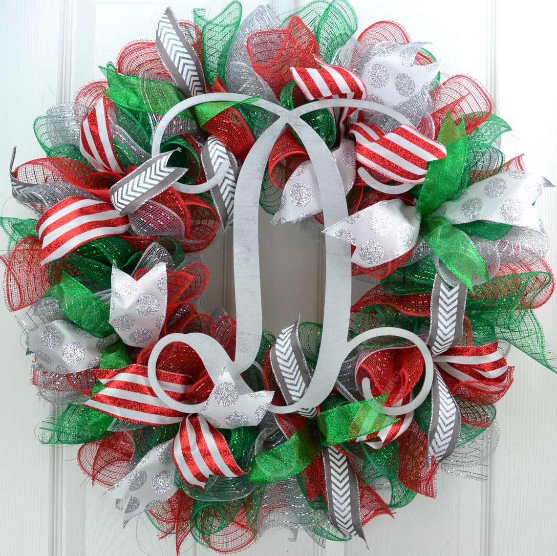 Monogram Christmas Wreath 
