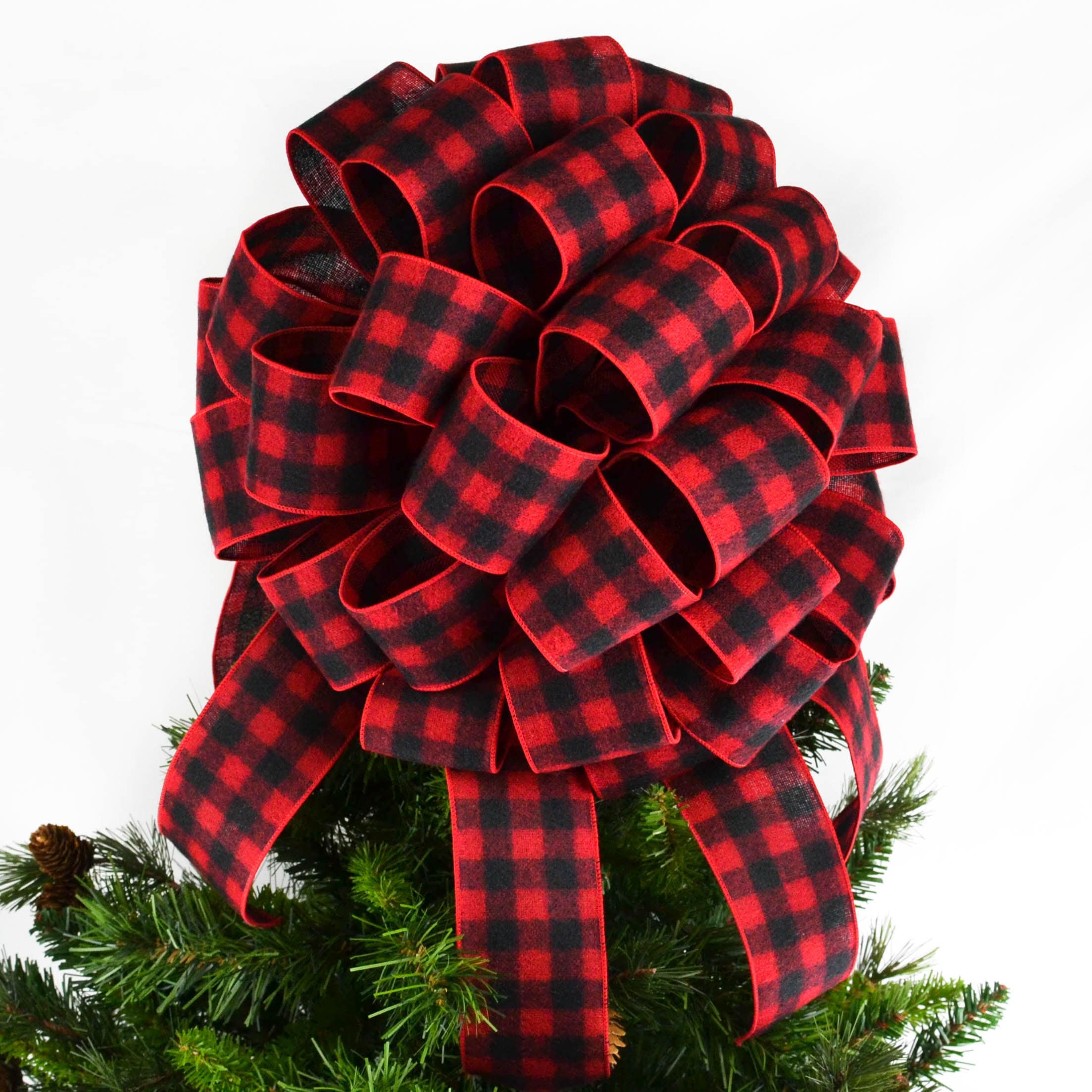 buffalo plaid tree topper