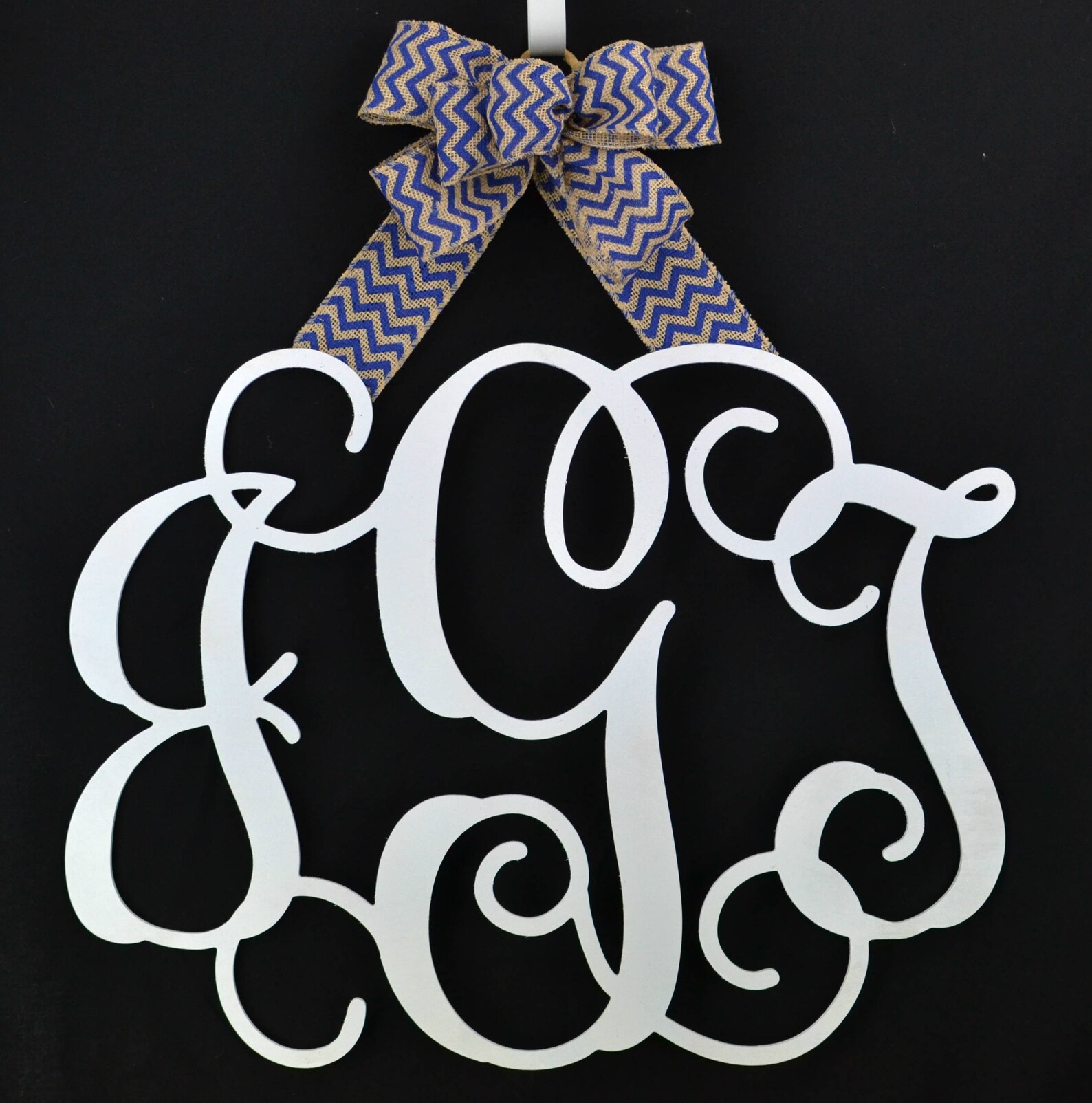 Personalized Monogram Door Hanger Letter Door Hanger Etsy
