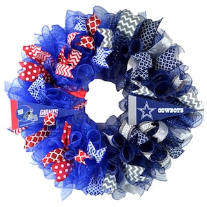 House Divided Wreath for Graduation Gift, A House Divided Gift for Dad&#39;s Birthday, Door Decoration, Football, Team, College, High School