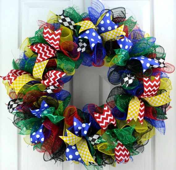 Superhero Classroom Back To School Mesh Door Wreath Teacher Etsy