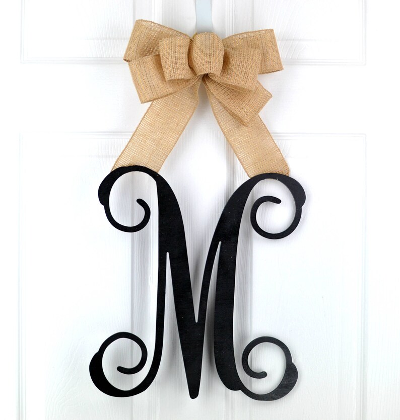 Personalized Monogram Door Hanger Letter Door Hanger Etsy