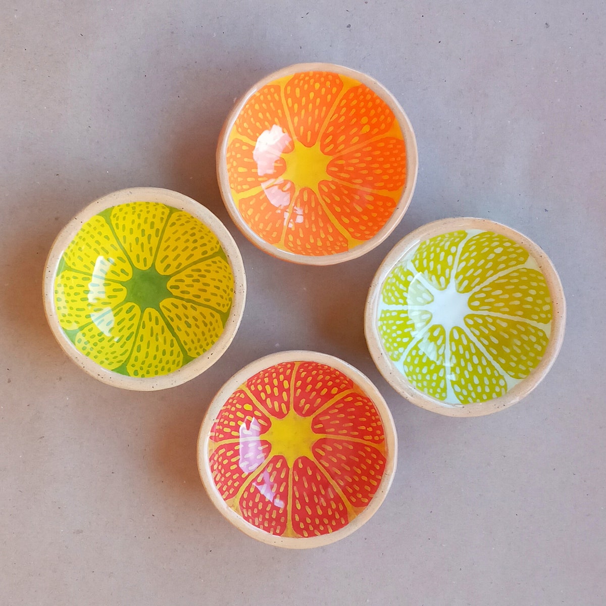 Mini Dip Bowls- Set of four- Etsy
