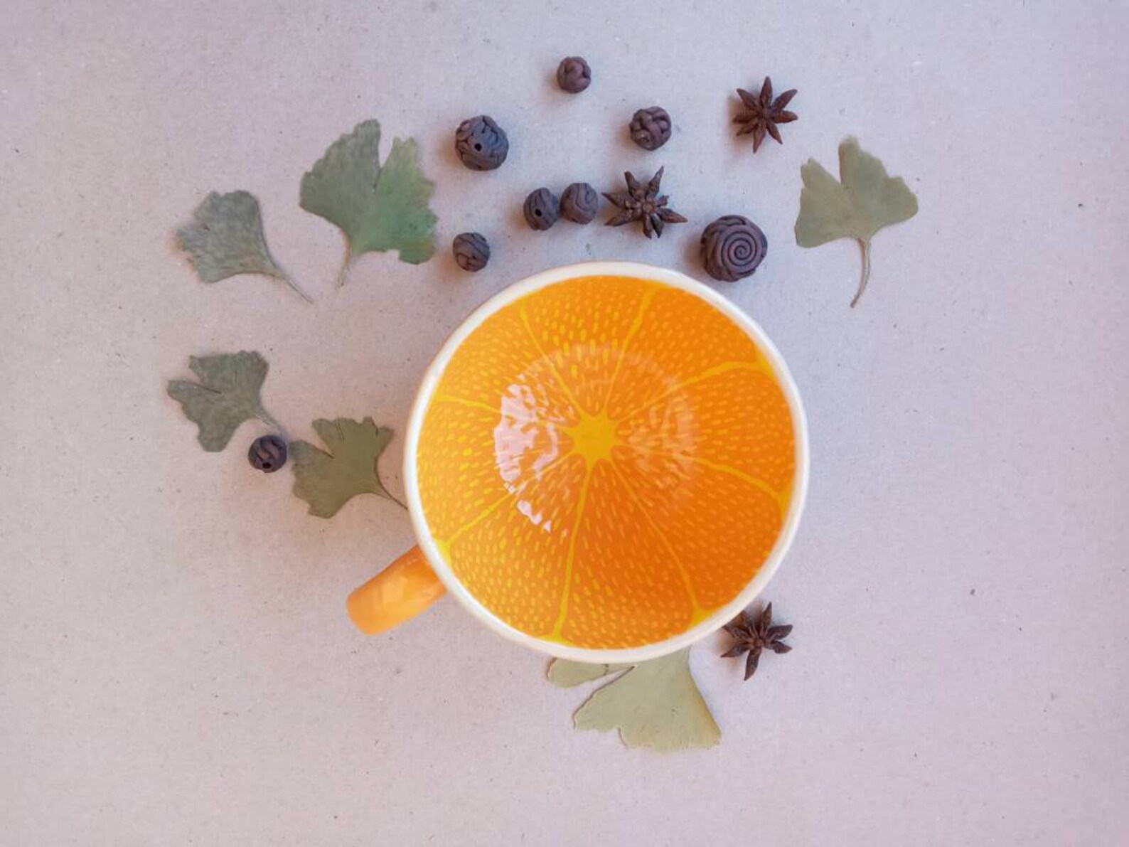 Orange MUG Fruit mug Big cup Half of orange cup Tangerine mug Etsy