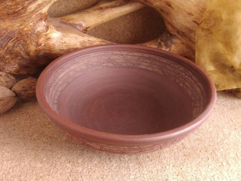 Unglazed Bowl Handmade Bowl Ceramic Bowl Breakfast Bowl Snack Etsy