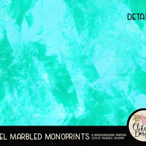 Pastel Marbled Painted Digital Paper Pack Pastel Marbled Digital Scrapbook Paper, Marbled Background Textures, Scrapbooking Paper Pack image 5