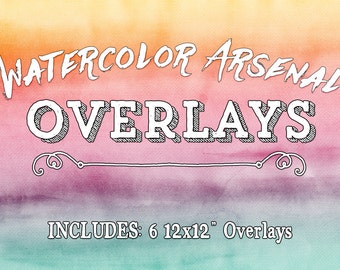 Aquarell Overlays Clipart - Grafikdesign & Foto Overlays - Kunst Fotografie Overlays - Wasserfarbe Overlays, Aquarell Overlays