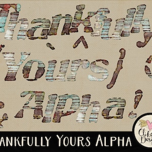 Grunge Alpha, Grunge Digital Scrapbook Alphabet Clip Art - Altered Art Grunge Digital Alpha - Digital Alphabet, Digital Letters,