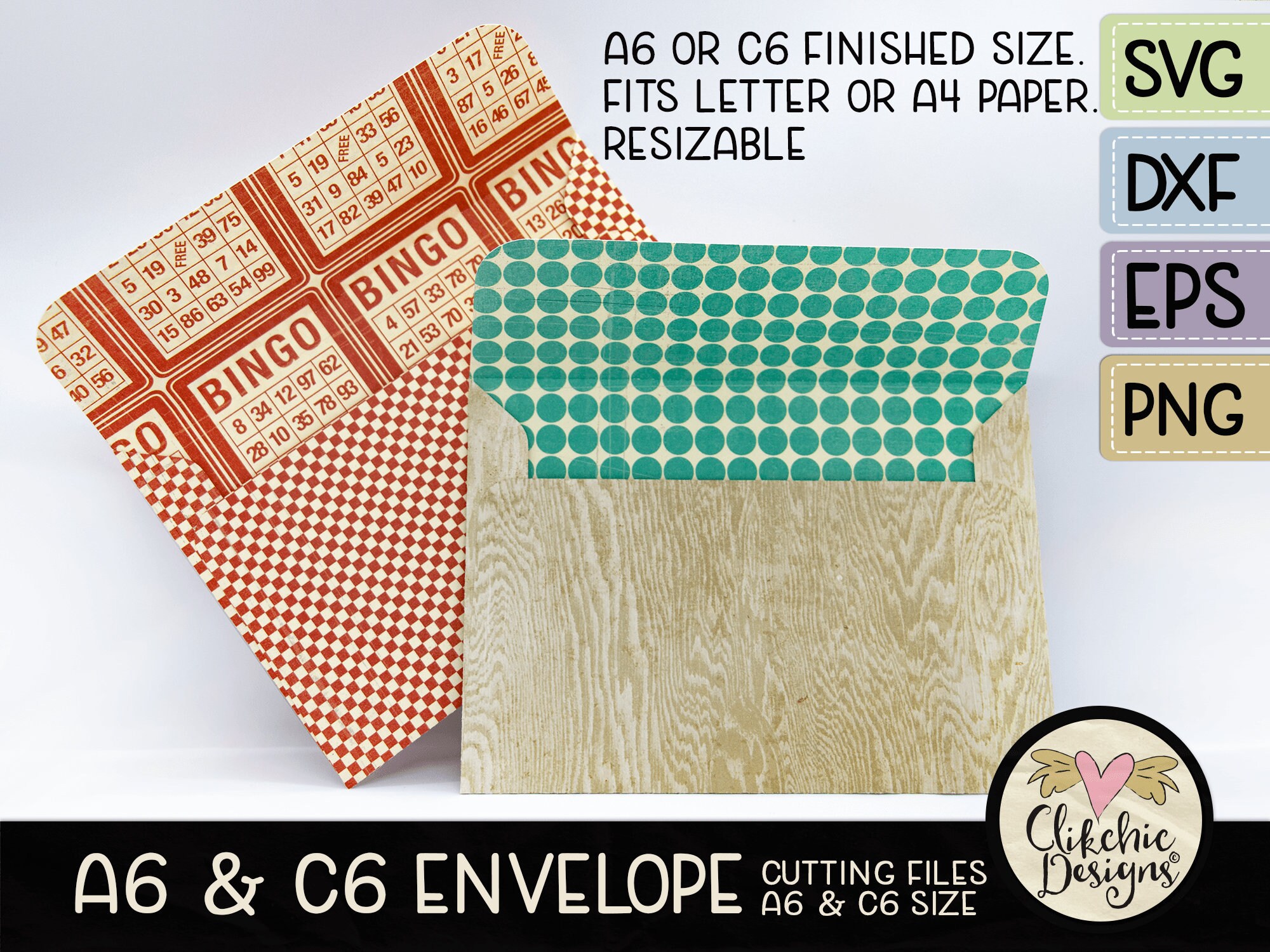 Download A6 Envelope Svg Cutting File C6 Envelope Template Cut File Etsy