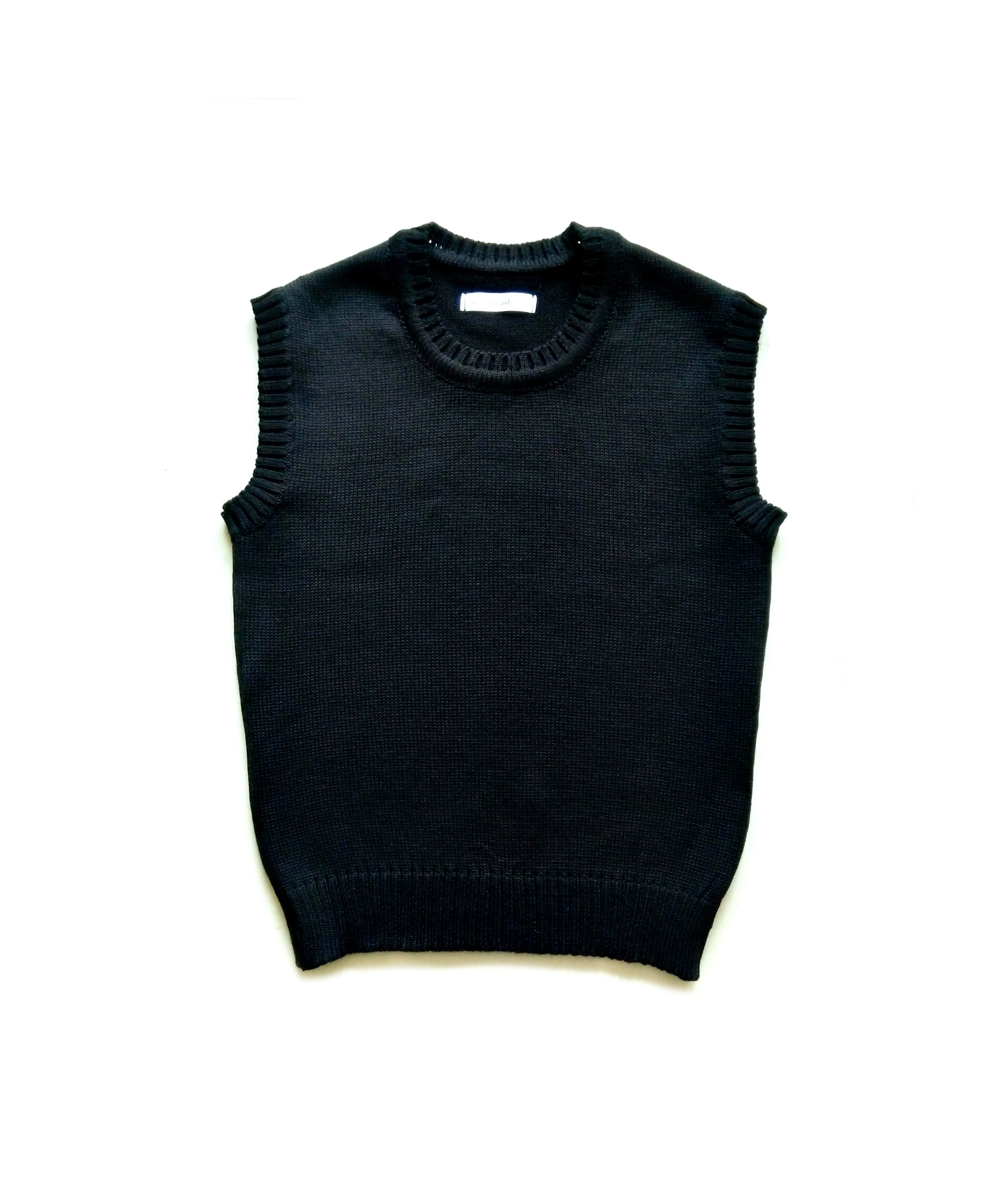 Merino Wool Crew Neck Vest/sleeveless 