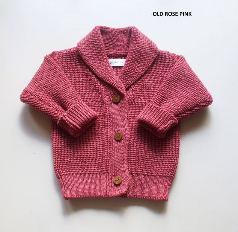 Babies/children's/toddlers Merino Wool Shawl Collar Etsy