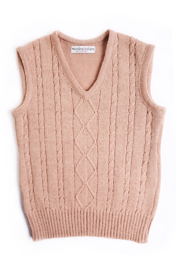 mens knit vest