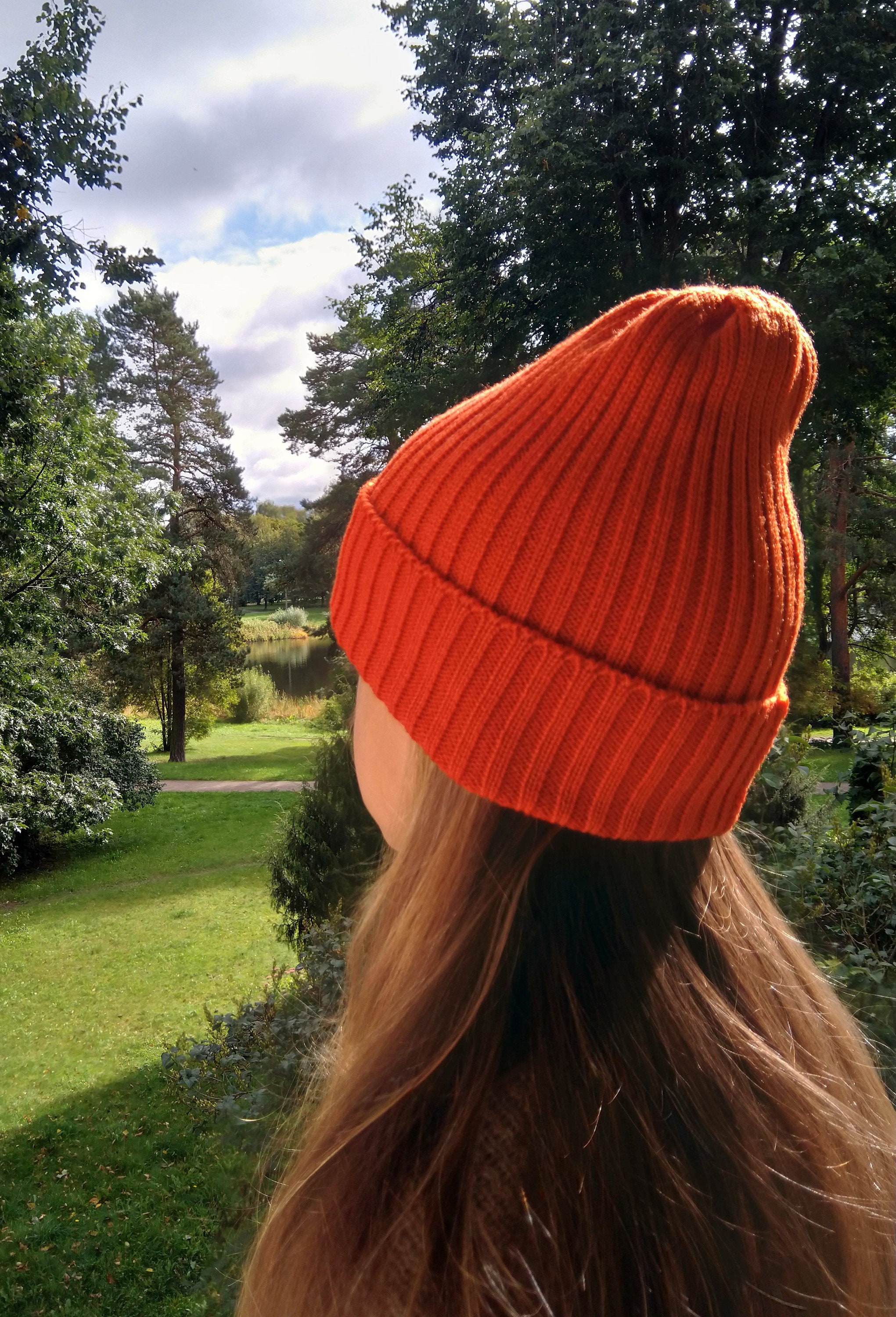 Women's Merino Wool Beanie Hat/rib Knit 