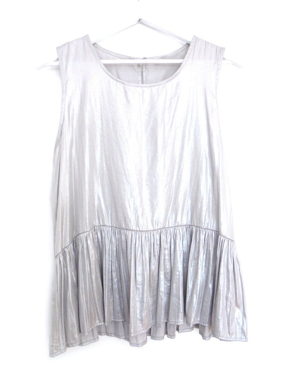 silver top party wear