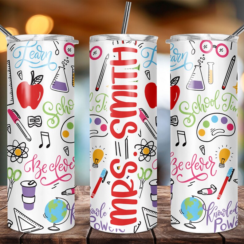 Personalized Teacher Tumbler, Teacher Appreciation Gift, End of Year ...