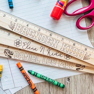 Personalized Engraved Ruler, Custom Ruler for Kids, Back to School, Ruler with Name, School Supply for Student