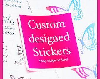 Custom Stickers for Journal Planner Packaging Accessories