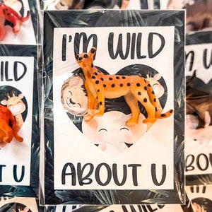 Safari Animals Party Favor, Class Gifts, Kid&#39;s Valentine&#39;s