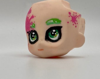 Splatoon Octoling Style Custom Sculpted and Modified Authentic Good Smile Company Nendoroid Faceplate Green Eyes Pink Ink