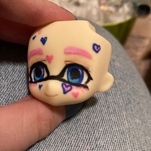 Splatoon Inkling Style Custom Sculpted and Modified Authentic Good Smile Company Nendoroid Faceplate
