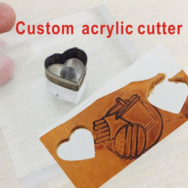 Custom acrylic cutter Leather cutter dies Leather dies Paper cutters Paper dies Transparent cutters Transparent dies