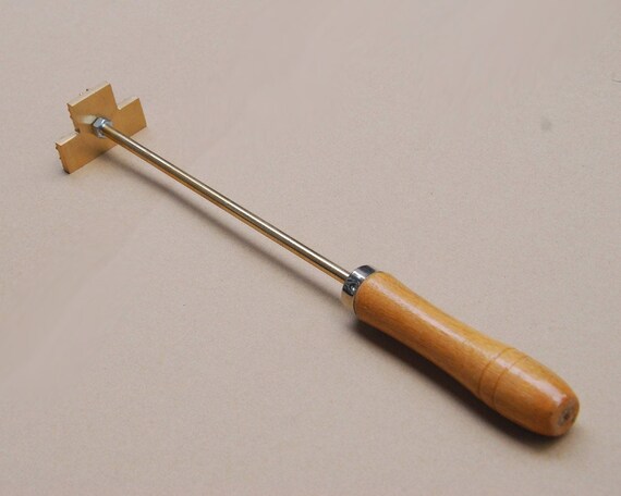 Custom Brass Wood Stamp with Handle, Branding Iron, Heat Emboss Tool