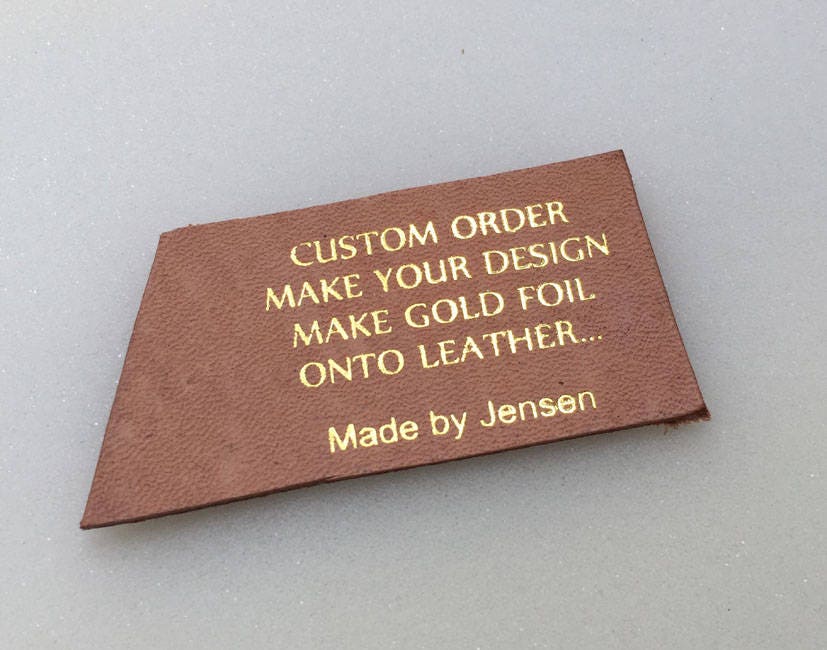 A Custom Order Leather Stamp Logo Stamp Custom Stamp Stamp Etsy