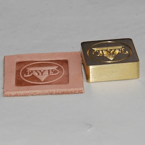 Concave/Female die cut Custom Leather Stamp for Embossing / Stamping Leather