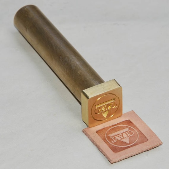 Custom Brass Leather Stamp with Hammering Handle