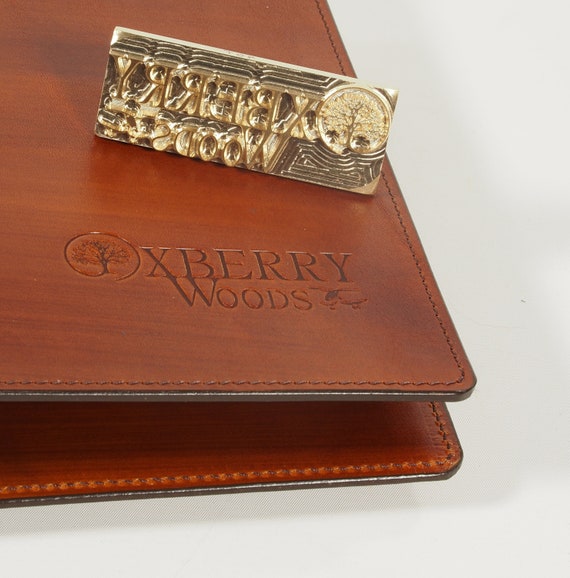 Custom leather stamp wood stamp logo DIY leather tools leather logo