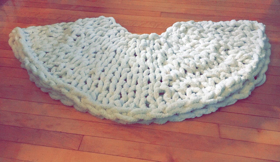 Chunky Knit Tree Skirt Etsy