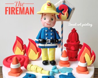Gateau De Pompier Etsy