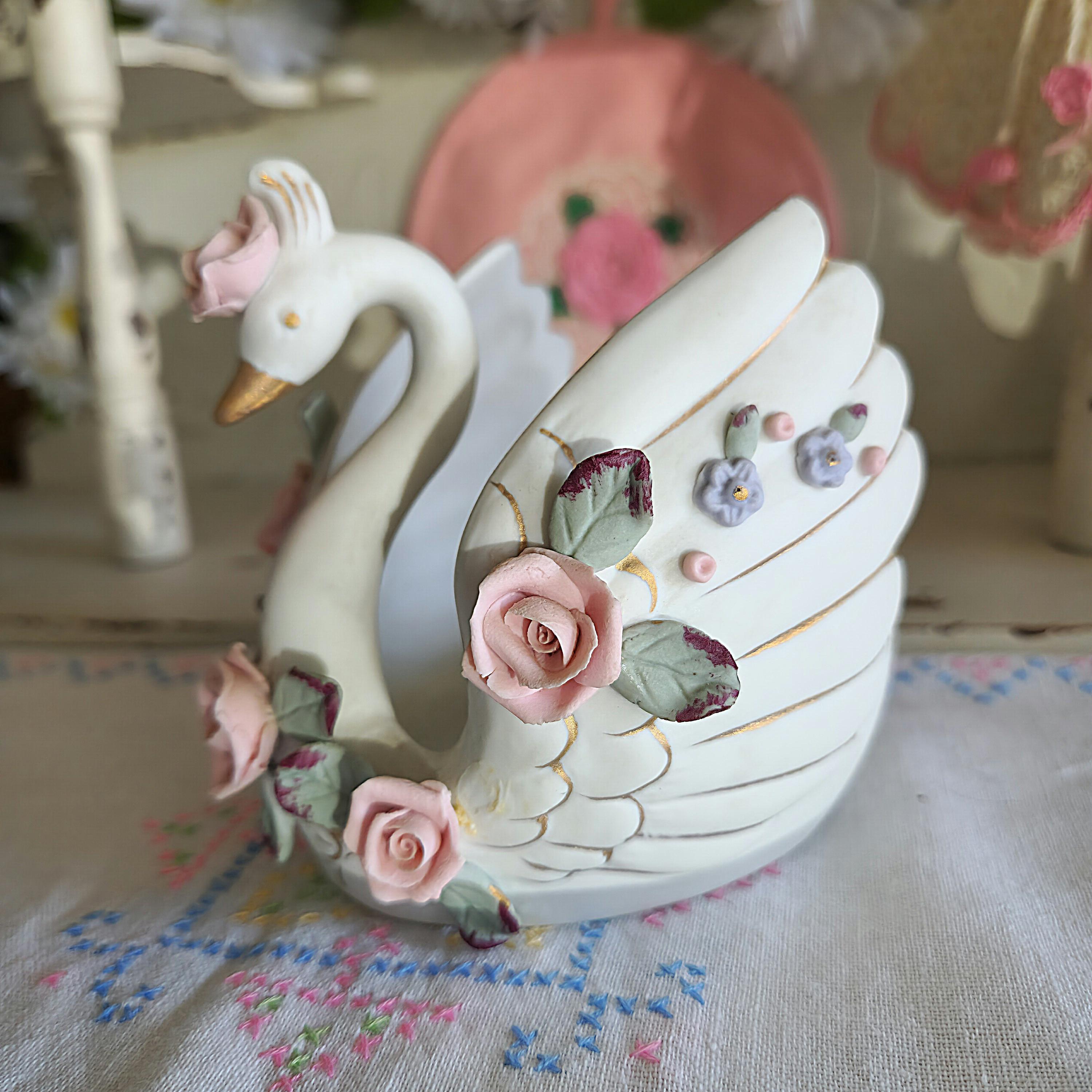 Swan Rose Porcelain Japan - Etsy