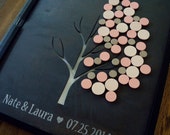 Alternative Wedding Guest Book -Tree Guestbook - Shadow Box - Any Size - Original Personalized Custom Guestbook