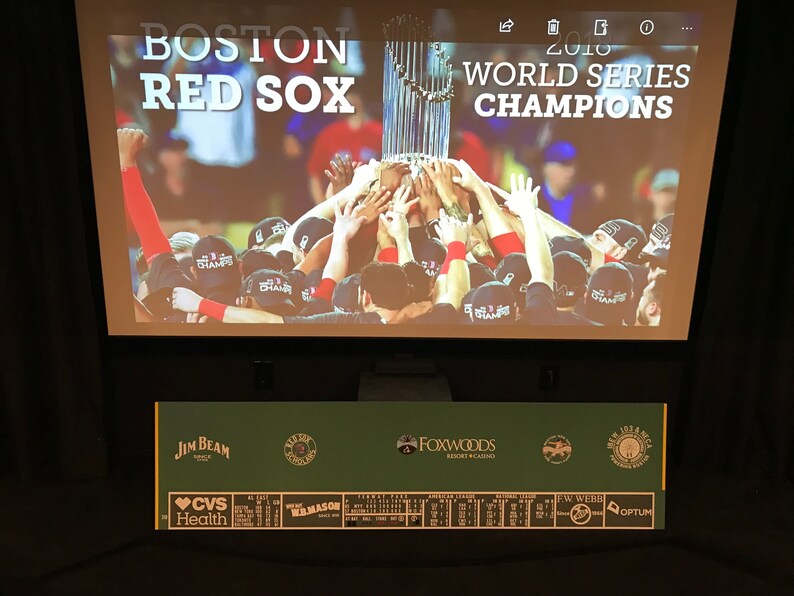 Boston Red Sox Fenway Park Replica Green Monster Outfield Wall Etsy