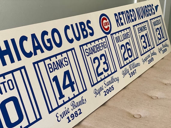 cubs retired numbers