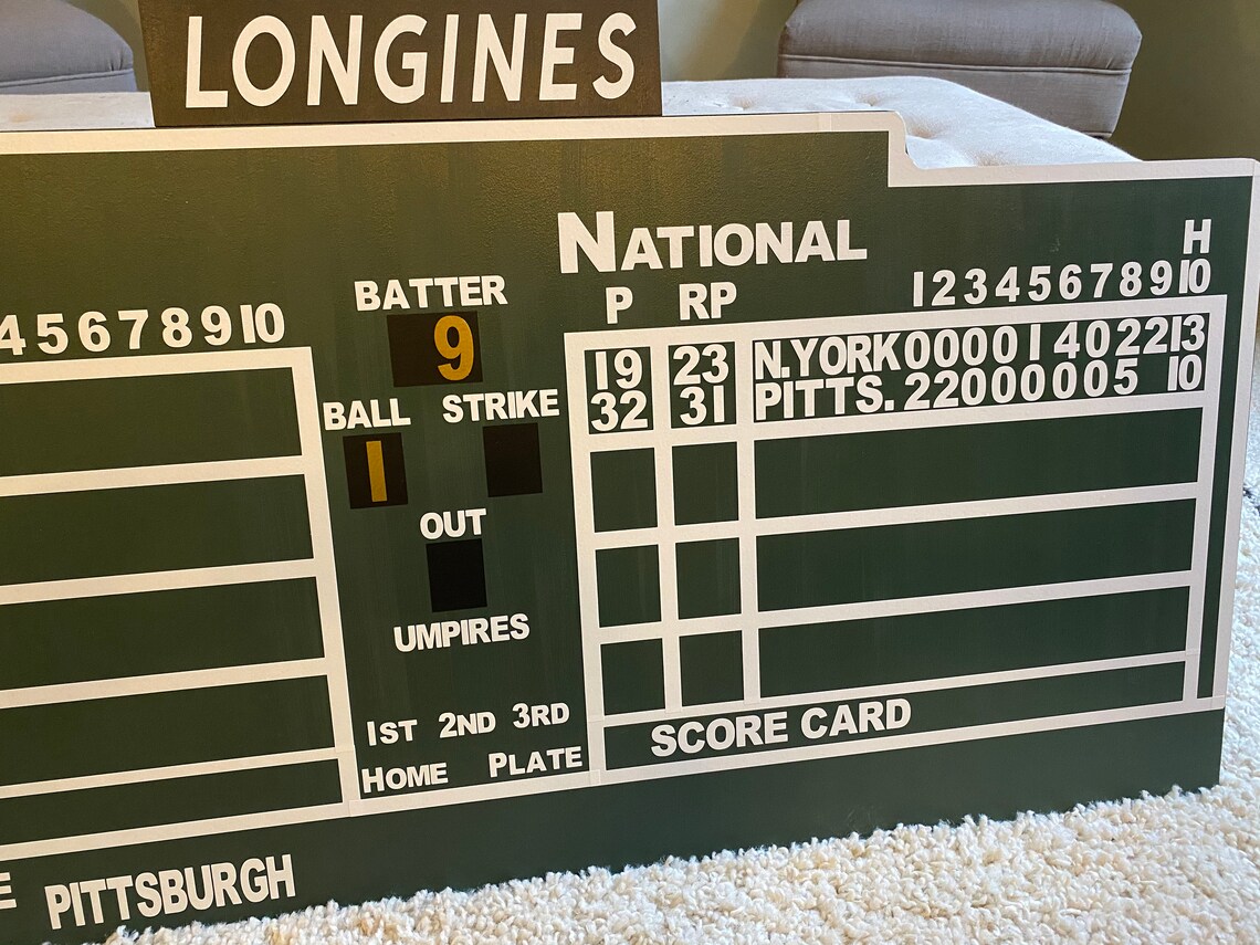 Pittsburgh Pirates Forbes Field Scoreboard and Working Etsy