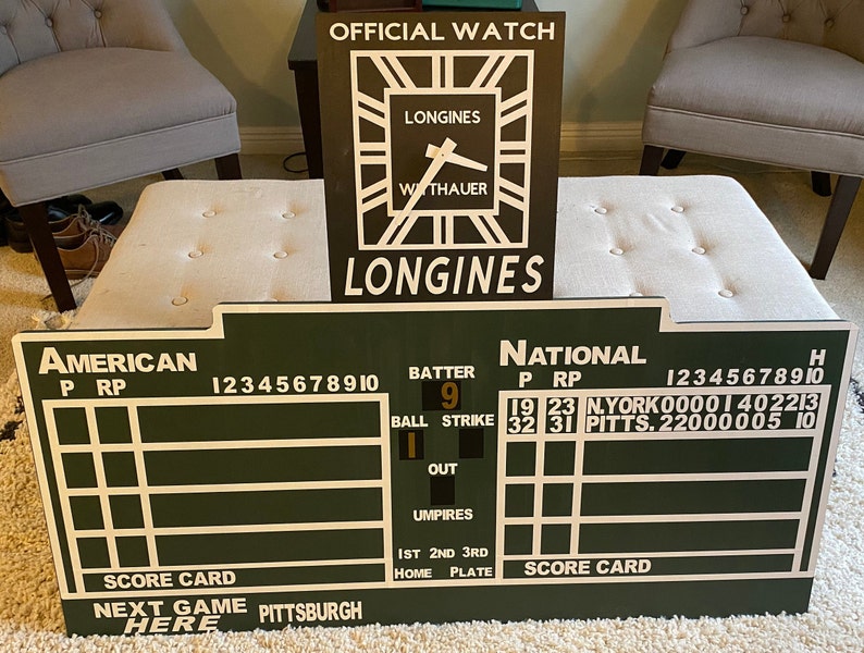 Pittsburgh Pirates Forbes Field Scoreboard y Working Longines Etsy España