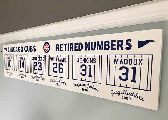 cubs retired jerseys