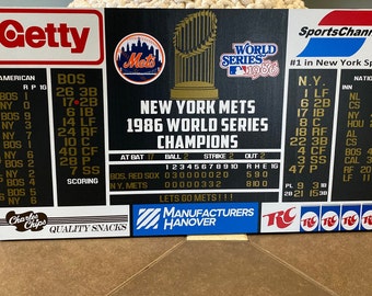 1986 NY New York Mets Shea Stadium Replica Scoreboard 1986 World Series