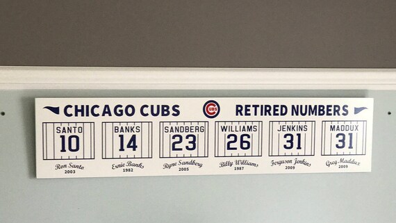 cubs retired jerseys