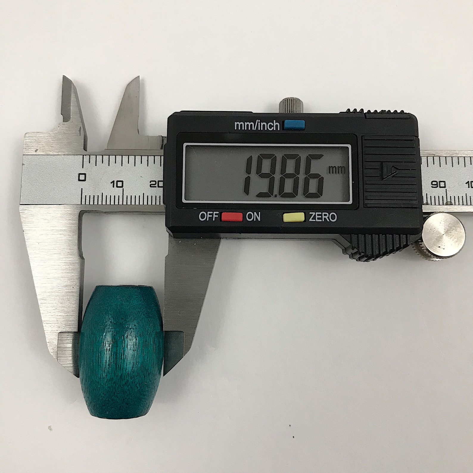 4 piezas 19x30mm Teal gran agujero de madera cuentas de | Etsy