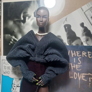 THE VOID Collection | Corduroy Crescent Top | Handmade 1:6 Scale Doll Fashion