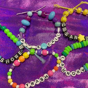 CUSTOM Chore Reminder Bracelets for ADHD, Autism, Mental Health