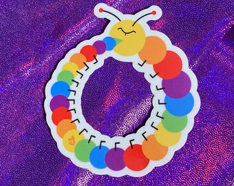 Caterpillar Ouroboros Sticker
