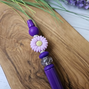 stylo à bille | positif | stylos personnalisés | stylo personnalisé | professeur | cadeau d'anniversaire | marguerite | maman | printemps | ami | violet
