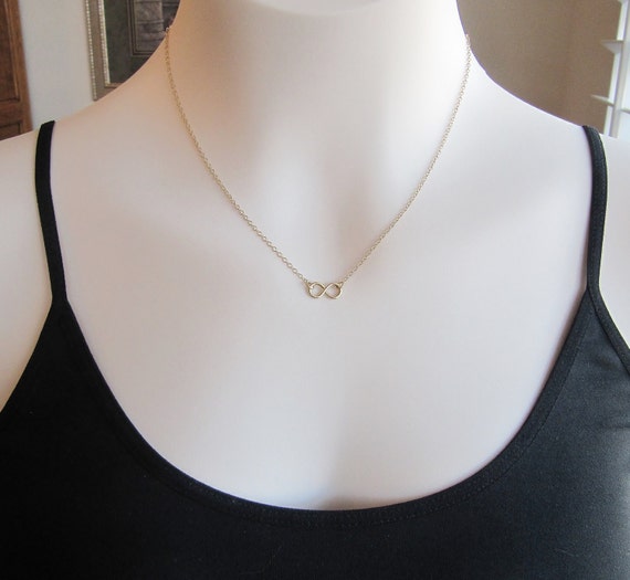 Dainty infinity best sale necklace