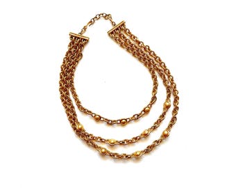 VTG 70s–80s Gold Snake Chain Belt Minimalist Modern Clasp Style 30\