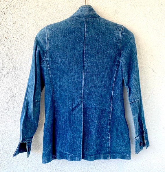 Vintage Ms Lee 70s Jean Jacket // 1970s Denim Bla… - image 5